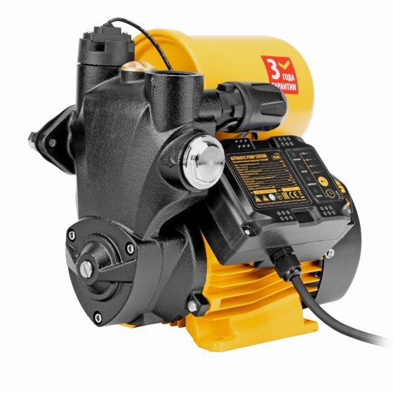 Насосная станция PS500C, 500 Вт, напор 35 м, 2200 л/ч, ресивер 2 л, блок управления Denzel 97249 Насосная станция PS500C, 500 Вт, напор 35 м, 2200 л/ч, ресивер 2 л, блок управления Denzel 97249