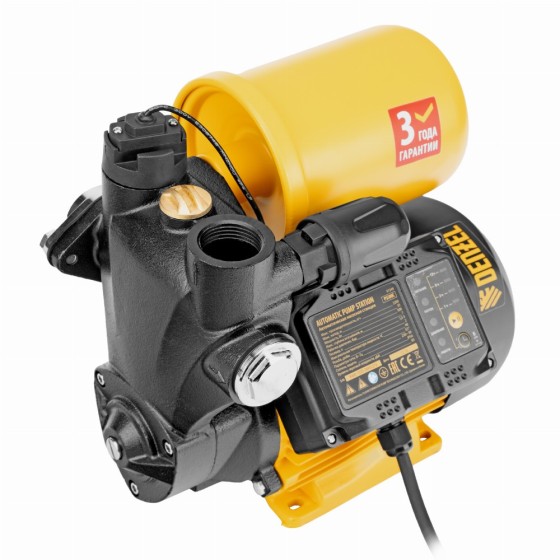 Насосная станция PS500C, 500 Вт, напор 35 м, 2200 л/ч, ресивер 2 л, блок управления Denzel 97249 Насосная станция PS500C, 500 Вт, напор 35 м, 2200 л/ч, ресивер 2 л, блок управления Denzel 97249