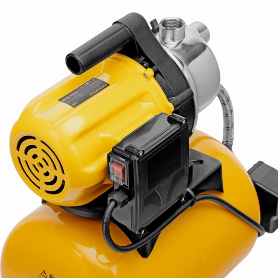 Насосная станция PS-800X, 800 Вт, 3200 л/ч, ресивер 24 л, напор 38 м, нержавейка Denzel 97210 Насосная станция PS-800X, 800 Вт, 3200 л/ч, ресивер 24 л, напор 38 м, нержавейка Denzel 97210