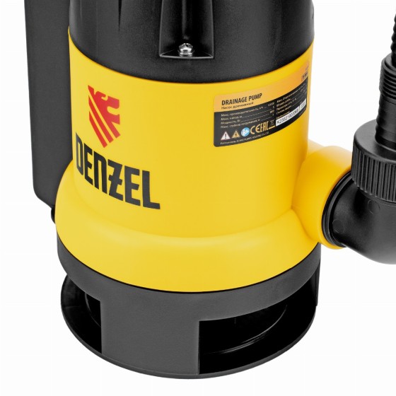 Дренажный насос DP-800A, 800 Вт, подъем 5 м, 13000 л/ч Denzel 97219