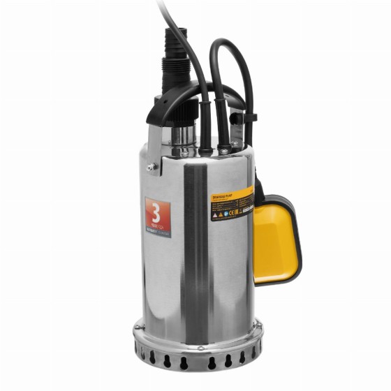 Дренажный насос DP-600X, 600 Вт, подъем 7,5 м, 8500 л/ч Denzel 97220 Дренажный насос DP-600X, 600 Вт, подъем 7,5 м, 8500 л/ч Denzel 97220