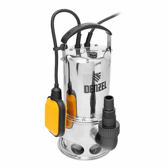 Дренажный насос DPL800X, 800 Вт, подъем 7 м, 16500 л/ч Denzel 97324 Дренажный насос DPL800X, 800 Вт, подъем 7 м, 16500 л/ч Denzel 97324