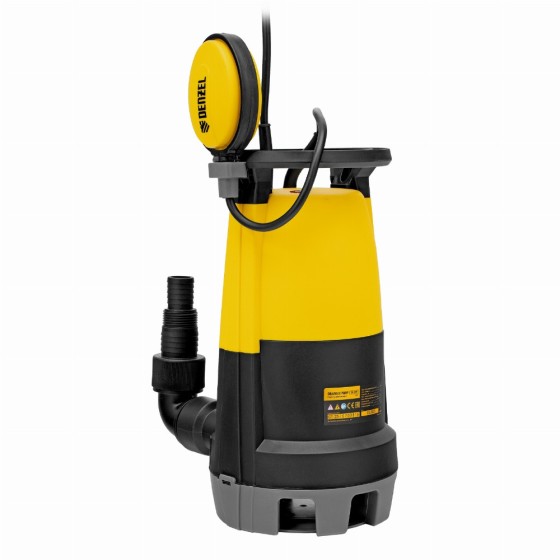 Дренажный насос для чистой и грязной воды DP450S, 450 Вт, напор 6 м, 12000 л/ч Denzel 97267 Дренажный насос для чистой и грязной воды DP450S, 450 Вт, напор 6 м, 12000 л/ч Denzel 97267