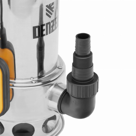 Дренажный насос DPL800X, 800 Вт, подъем 7 м, 16500 л/ч Denzel 97324 Дренажный насос DPL800X, 800 Вт, подъем 7 м, 16500 л/ч Denzel 97324