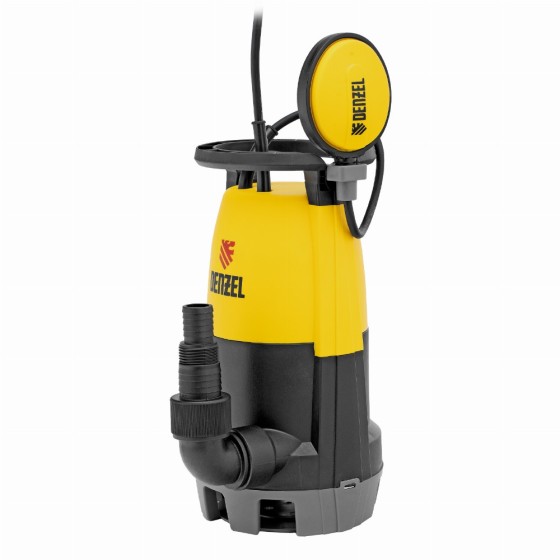 Дренажный насос для чистой и грязной воды DP450S, 450 Вт, напор 6 м, 12000 л/ч Denzel 97267 Дренажный насос для чистой и грязной воды DP450S, 450 Вт, напор 6 м, 12000 л/ч Denzel 97267
