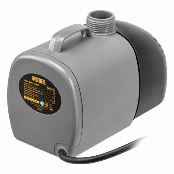Насос фонтанный FNP110-34, 112 Вт, подъем 3,4 м, 3400 л/ч, колокольчик/каскад/гейзер Denzel 99032 Насос фонтанный FNP110-34, 112 Вт, подъем 3,4 м, 3400 л/ч, колокольчик/каскад/гейзер Denzel 99032