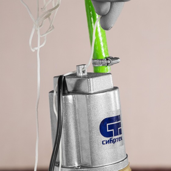 Вибрационный насос СВН300Н-10, нижний забор, 300 Вт, напор 75 м, 1200 л/ч, кабель 10 м Сибртех 99305