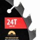 Пильный диск по дереву с гвоздями, ф190 х 30 мм, 24 зубов Denzel 733957 Пильный диск по дереву с гвоздями, ф190 х 30 мм, 24 зубов Denzel 733957