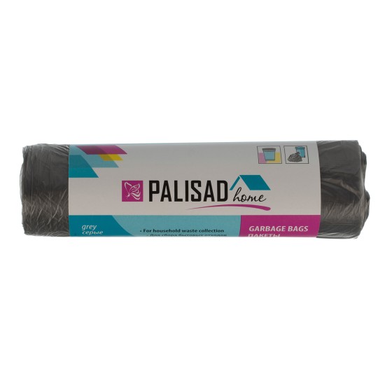 Пакеты для мусора 60 л x 20 шт. серые, Home Palisad 927095 Пакеты для мусора 60 л x 20 шт. серые, Home Palisad 927095