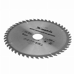 Пильный диск по дереву, 210 х 32 мм, 48 зубьев, кольцо 30/32 Matrix Professional 73226