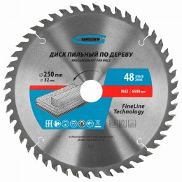 Пильный диск по дереву 250 x 32/30 x 48Т Gross 73337 Пильный диск по дереву 250 x 32/30 x 48Т Gross 73337
