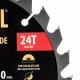 Пильный диск по дереву ф190 х 30 мм, 24 зубьев, тонкий Denzel 733427 Пильный диск по дереву ф190 х 30 мм, 24 зубьев, тонкий Denzel 733427
