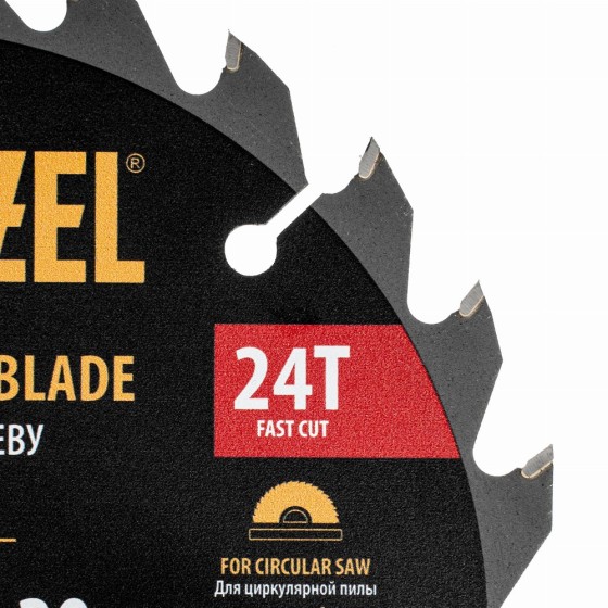 Пильный диск по дереву ф160 х 20 мм, 24 зубьев Denzel 733047 Пильный диск по дереву ф160 х 20 мм, 24 зубьев Denzel 733047