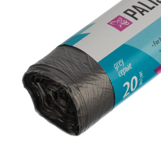 Пакеты для мусора 60 л x 20 шт. серые, Home Palisad 927095 Пакеты для мусора 60 л x 20 шт. серые, Home Palisad 927095