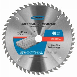 Пильный диск по дереву 305 x 30 x 48Т Gross 73344 Пильный диск по дереву 305 x 30 x 48Т Gross 73344