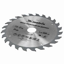 Пильный диск по дереву, 216 х 32 мм, 24 зуба, кольцо 30/32 Matrix Professional 73227 Пильный диск по дереву, 216 х 32 мм, 24 зуба, кольцо 30/32 Matrix Professional 73227
