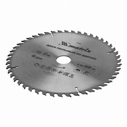 Пильный диск по дереву, 255 х 32 мм, 48 зубьев, кольцо 30/32 Matrix Professional 73241