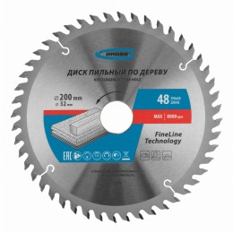 Пильный диск по дереву 200 x 32/30 x 48Т Gross 73324
