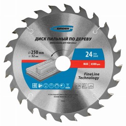 Пильный диск по дереву 250 x 32/30 x 24Т Gross 73335 Пильный диск по дереву 250 x 32/30 x 24Т Gross 73335