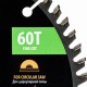 Пильный диск по ламинату ф185 х 30 мм, 60 зубьев Denzel 733847