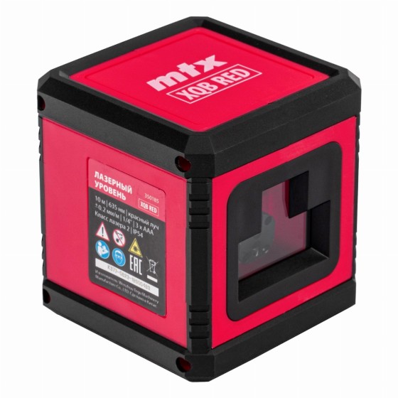 Лазерный уровень XQB RED Pro SET, 10 м, красный луч, батарейки, штатив MTX 350185 Лазерный уровень XQB RED Pro SET, 10 м, красный луч, батарейки, штатив MTX 350185