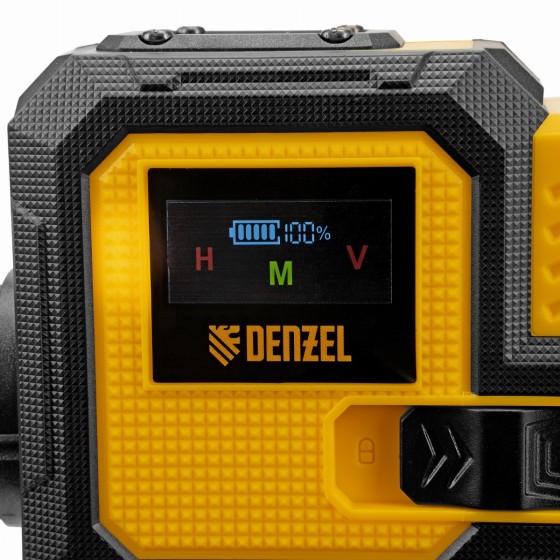 Лазерный уровень мультипризменный DLV-360-3C, 30 м, зеленый луч, Li-Ion 2,4 Aч, кейс// Denzel 35080 Лазерный уровень мультипризменный DLV-360-3C, 30 м, зеленый луч, Li-Ion 2,4 Aч, кейс// Denzel 35080