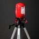 Лазерный уровень ML01T, дальность 10 м, точность ± 0,5 мм, / 1 м, длина волны 650 нм, проекция 1 вертикальная 1 горизонтальная плоскость, резьба под штатив 5/8