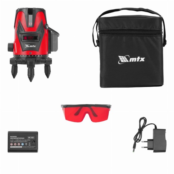 Лазерный уровень MFL RED, 30 м, красный луч, акк. Li 2400 mAh, сумка, резьба 5/8 Лазерный уровень MFL RED, 30 м, красный луч, акк. Li 2400 mAh, сумка, резьба 5/8