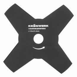 Нож для триммера 230х25,4, 4 лезвия Kronwerk 96342