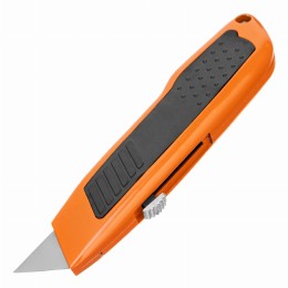 Нож, 19 мм, выдвижное трапециевидное лезвие, двухкомпонентный корпус Sparta 78978 Нож, 19 мм, выдвижное трапециевидное лезвие, двухкомпонентный корпус Sparta 78978