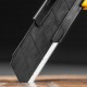Нож, 18 мм, сменное лезвие, SK4, корпус из цинкового сплава + TPR, торцевой зажим Denzel 78904