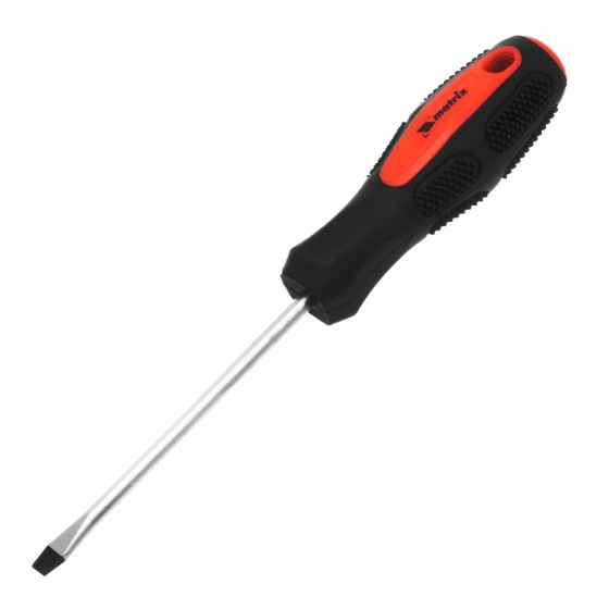 Отвертка Anti-Slip, SL5 х 100 мм, CrV, двухкомпонентная рукоятка Matrix 12216 Отвертка Anti-Slip, SL5 х 100 мм, CrV, двухкомпонентная рукоятка Matrix 12216