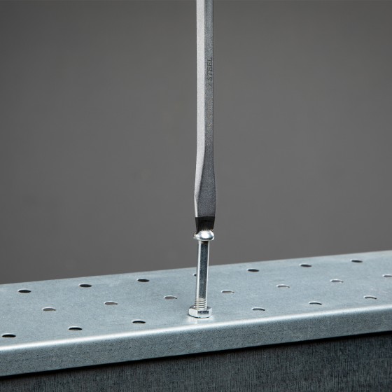 Отвертка SL6.5 x 100 мм, S2, трехкомпонентная рукоятка Gross 12116