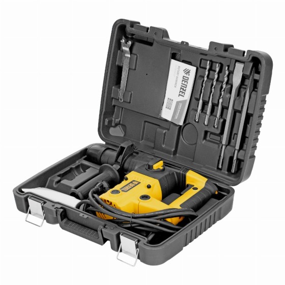 Перфоратор электрический RHVB-1100-26, SDS-plus, 1100 Вт, 4 Дж, 4 реж. Denzel 26613 Перфоратор электрический RHVB-1100-26, SDS-plus, 1100 Вт, 4 Дж, 4 реж. Denzel 26613