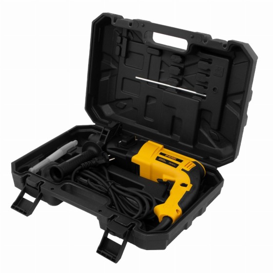 Перфоратор электрический RHH-600-22, SDS-plus, 600 Вт, 2,5 Дж, 2 реж. Denzel 26602 Перфоратор электрический RHH-600-22, SDS-plus, 600 Вт, 2,5 Дж, 2 реж. Denzel 26602