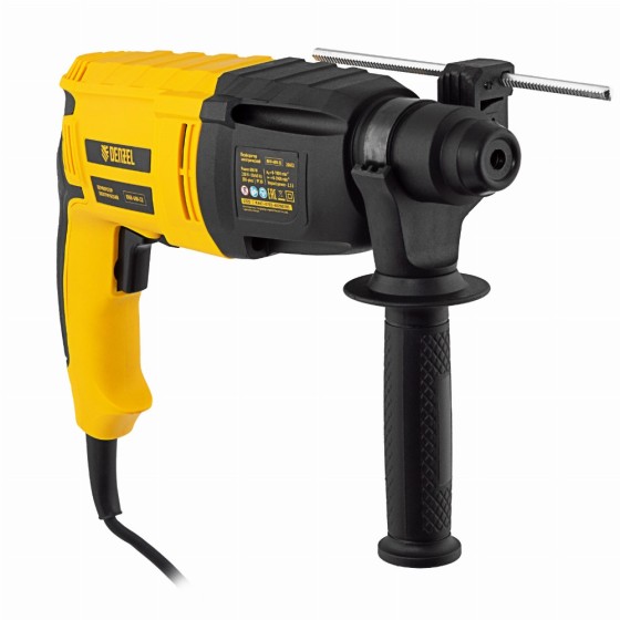 Перфоратор электрический RHH-600-22, SDS-plus, 600 Вт, 2,5 Дж, 2 реж. Denzel 26602 Перфоратор электрический RHH-600-22, SDS-plus, 600 Вт, 2,5 Дж, 2 реж. Denzel 26602
