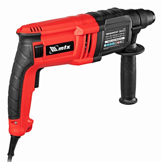Перфоратор электрический MTX MRH-600-22, SDS-Plus, 600 Вт, 2,2 Дж, 3+1 режима 26682 Перфоратор электрический MTX MRH-600-22, SDS-Plus, 600 Вт, 2,2 Дж, 3+1 режима 26682