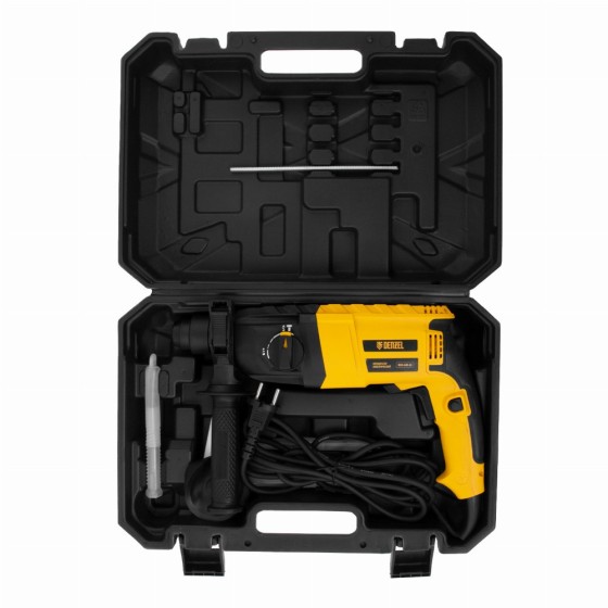 Перфоратор электрический RHH-600-22, SDS-plus, 600 Вт, 2,5 Дж, 2 реж. Denzel 26602 Перфоратор электрический RHH-600-22, SDS-plus, 600 Вт, 2,5 Дж, 2 реж. Denzel 26602