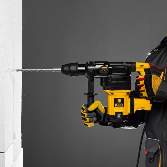 Перфоратор электрический RHV-1050-38-max, SDS-max, 1050 Вт, 10 Дж, 2 плюс 1 режим Denzel 26620 Перфоратор электрический RHV-1050-38-max, SDS-max, 1050 Вт, 10 Дж, 2 плюс 1 режим Denzel 26620