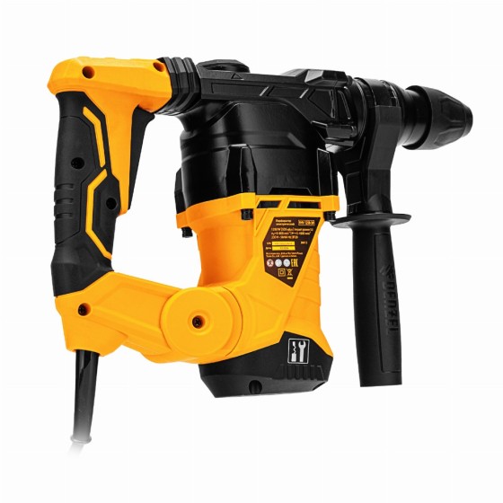 Перфоратор электрический RHV-1250-30, SDS-plus, 1250 Вт, 5 Дж, 3 плюс 1 режим Denzel 26612 Перфоратор электрический RHV-1250-30, SDS-plus, 1250 Вт, 5 Дж, 3 плюс 1 режим Denzel 26612