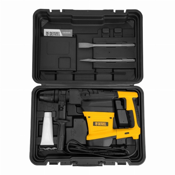 Перфоратор электрический RHVB-1300-40, SDS-Max, 1300 Вт, 10 Дж, 2 реж. Denzel 26621 Перфоратор электрический RHVB-1300-40, SDS-Max, 1300 Вт, 10 Дж, 2 реж. Denzel 26621