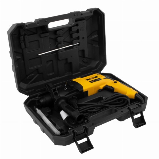 Перфоратор электрический RHH-600-22, SDS-plus, 600 Вт, 2,5 Дж, 2 реж. Denzel 26602 Перфоратор электрический RHH-600-22, SDS-plus, 600 Вт, 2,5 Дж, 2 реж. Denzel 26602