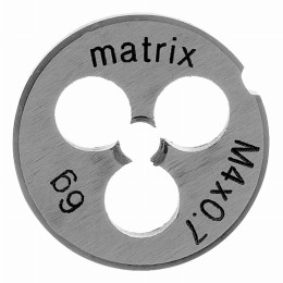 Плашка М4 х 0.7 мм, Р6М5 Matrix 77071 Плашка М4 х 0.7 мм, Р6М5 Matrix 77071