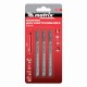 Полотна для электролобзика по дереву, 3 шт, T101D, 75 х 4.0 мм, HCS Matrix Professional 78202