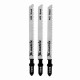 Полотна для электролобзика по дереву, 3 шт, T101B, 75 х 2.5 мм, HCS Matrix Professional 78201