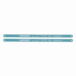 Полотна для ножовки по металлу, 300 мм, 18 TPI, HSS, 2 шт Gross 77725