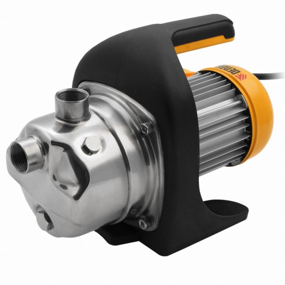 Садовый поверхностный насос GP-1200Х, 1200 Вт, 3700 л/ч, подъем 46 м, нержавейка Denzel 97204 Садовый поверхностный насос GP-1200Х, 1200 Вт, 3700 л/ч, подъем 46 м, нержавейка Denzel 97204