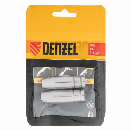 Сопло газовое d12, длина 53м, 2 шт для MIG горелки тип 15 Denzel 93646 Сопло газовое d12, длина 53м, 2 шт для MIG горелки тип 15 Denzel 93646