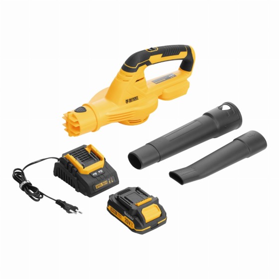Воздуходувка аккумуляторная, AB-500, 60 м/с, 500 м3/ч, Li-Ion, 20 В Denzel 59608 Воздуходувка аккумуляторная, AB-500, 60 м/с, 500 м3/ч, Li-Ion, 20 В Denzel 59608
