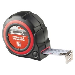Рулетка Target,7,5 м х 25 мм,автоматическая фиксация,обрезиненный корпус Matrix 31083 Рулетка Target,7,5 м х 25 мм,автоматическая фиксация,обрезиненный корпус Matrix 31083
